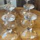Champagne coupes or cocktail glasses with gilding
