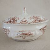 6 plates and vegetable iron earth Lunéville