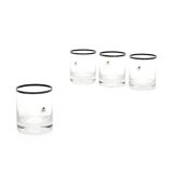 Glasses by Gianfranco Frattini for Progetti, 1970s, set of 4.