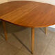 Table de repas scandinave en palissandre clair des années 60