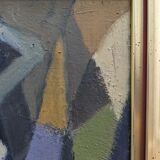 Peinture à l’huile figurative suédoise  « Cubist Dancer »