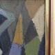 Mid-Century Modern Swedish Figurative Framed Oil Painting, "Cubist Dancer"