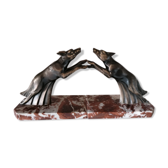 Pair of greenhouse Art Deco books signed Franjou