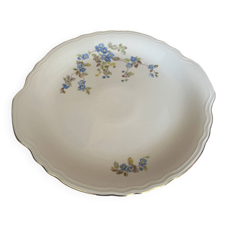 Floral tart dish in Italian ceramic by Royal Tognana