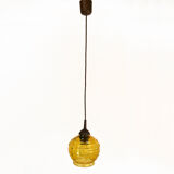 1970s modernist hanging lamp, poland
