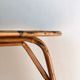 Black rattan table