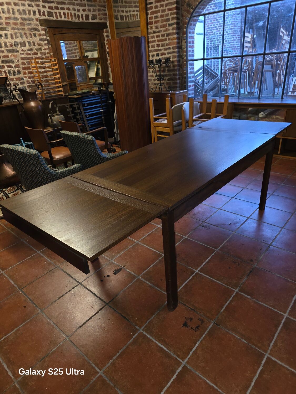 Scandinavian extendable oak table from the 1960s.