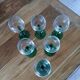 6 verres anciens à vin blanc