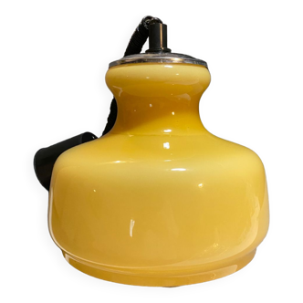 Vintage opaline glass pendant lamp