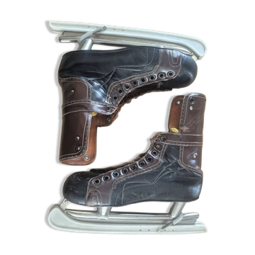 Vintage leather ice skates Kovopol