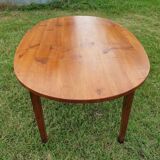 Oval cherry farmhouse table