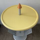 Post-Modern metal side table from the 1980s