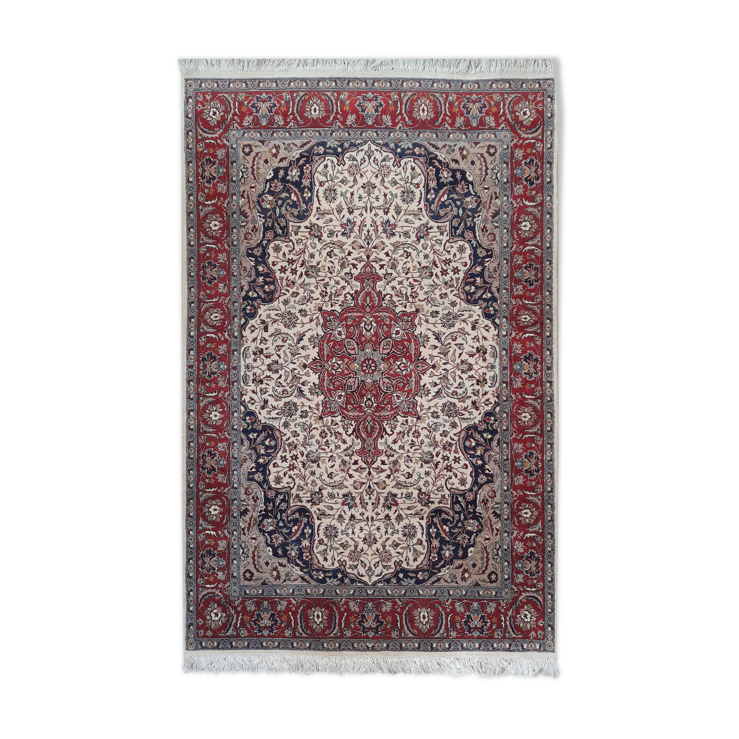 Oriental rug 191x124cm hand-knotted