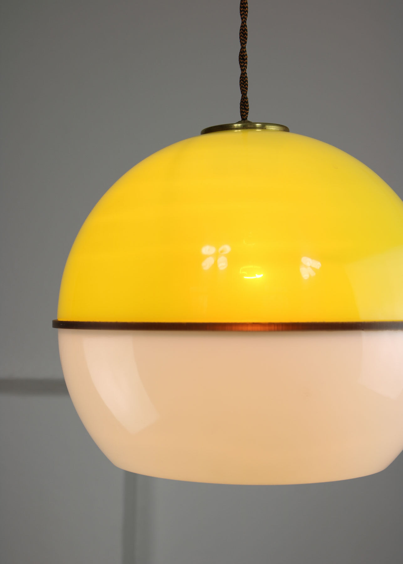 Space-age Plexiglass Pendant Lamp, 1970s
