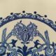 Gien plate – Rouen decor with tapered valances – Old stamp 1920