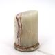Vintage pale green natural onyx table lamp, 1970s.