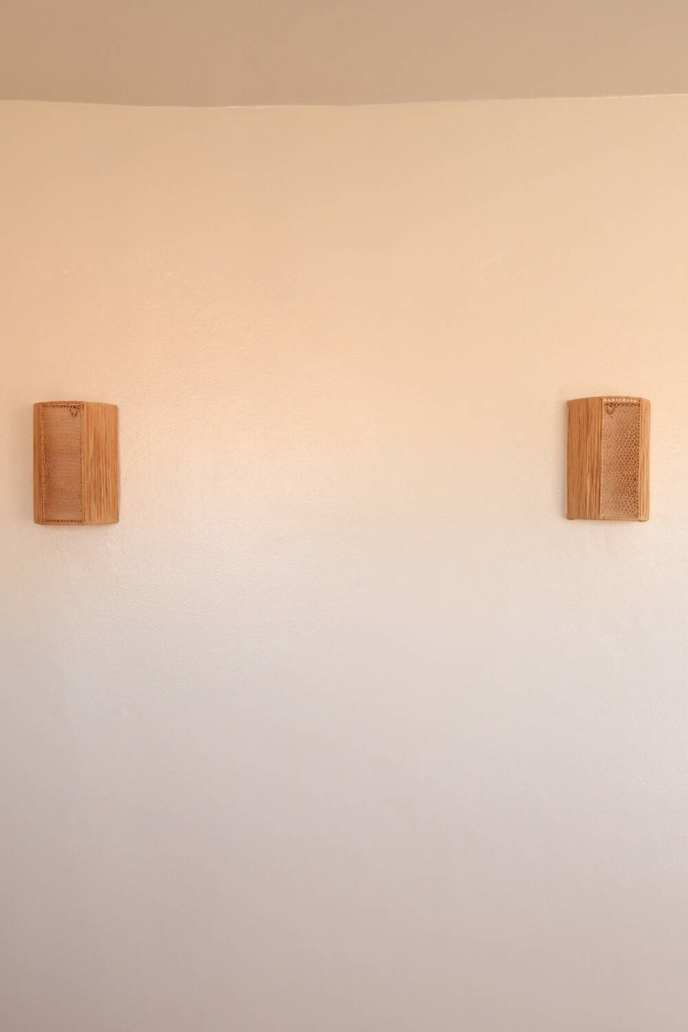Bohemian Honeycomb Raffia Wall Sconces