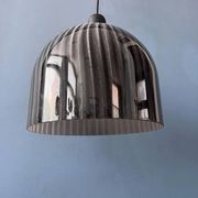 Mid-century glass hanging lamp by Peill and Putzler