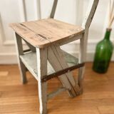 Transformable stepladder chair