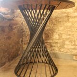 Standing table with epoxy iron base