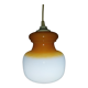 Pendant light in orange and white opaline