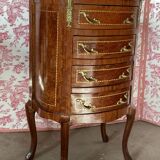 Curved Louis XV style chest of drawers with four drawers – 20th century.