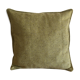 Green mottled wool cushion