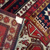 Tapis d'Orient ancien en laine, fait main
