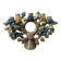 Artisanal chandelier tree of life Mexico in ceramic