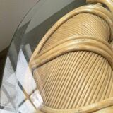 Vivai del sud “flower” rattan coffee table