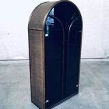 Rattan Bamboo High Board Display Chest, 1970s