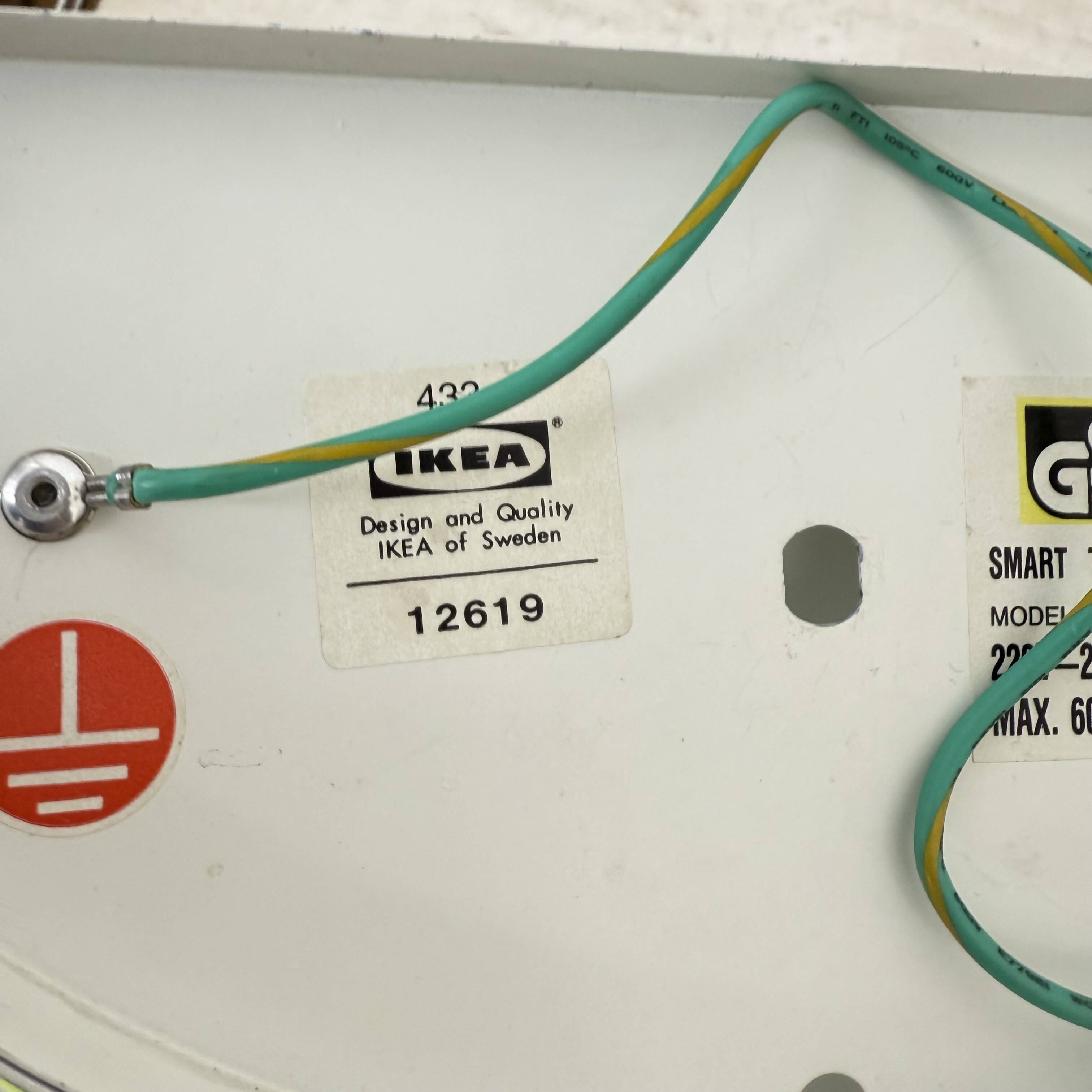 Vintage ikea wall lamp sconce , 1970s