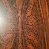 Coffered desk circa 1970 in 4-sided Rio rosewood