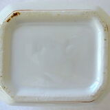 Rectangular teapot in Paris porcelain captioned "Friendship"