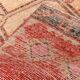 Turkish Red & Cream Oriental Vintage Runner Ruıg, 87x379Cm
