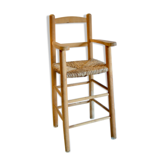 Scandinavian child high chair 70's