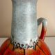 Enameled ceramic pitcher vase, Carstens West Germany, 60s/70s design