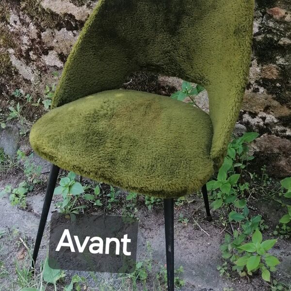 Chaise vintage retapissée