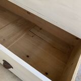 Charming old country sideboard painted in lime white