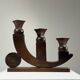 Art Deco chandelier in carved wood – France, circa 1930
