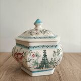 Hexagonal ceramic candy box or empty pocket