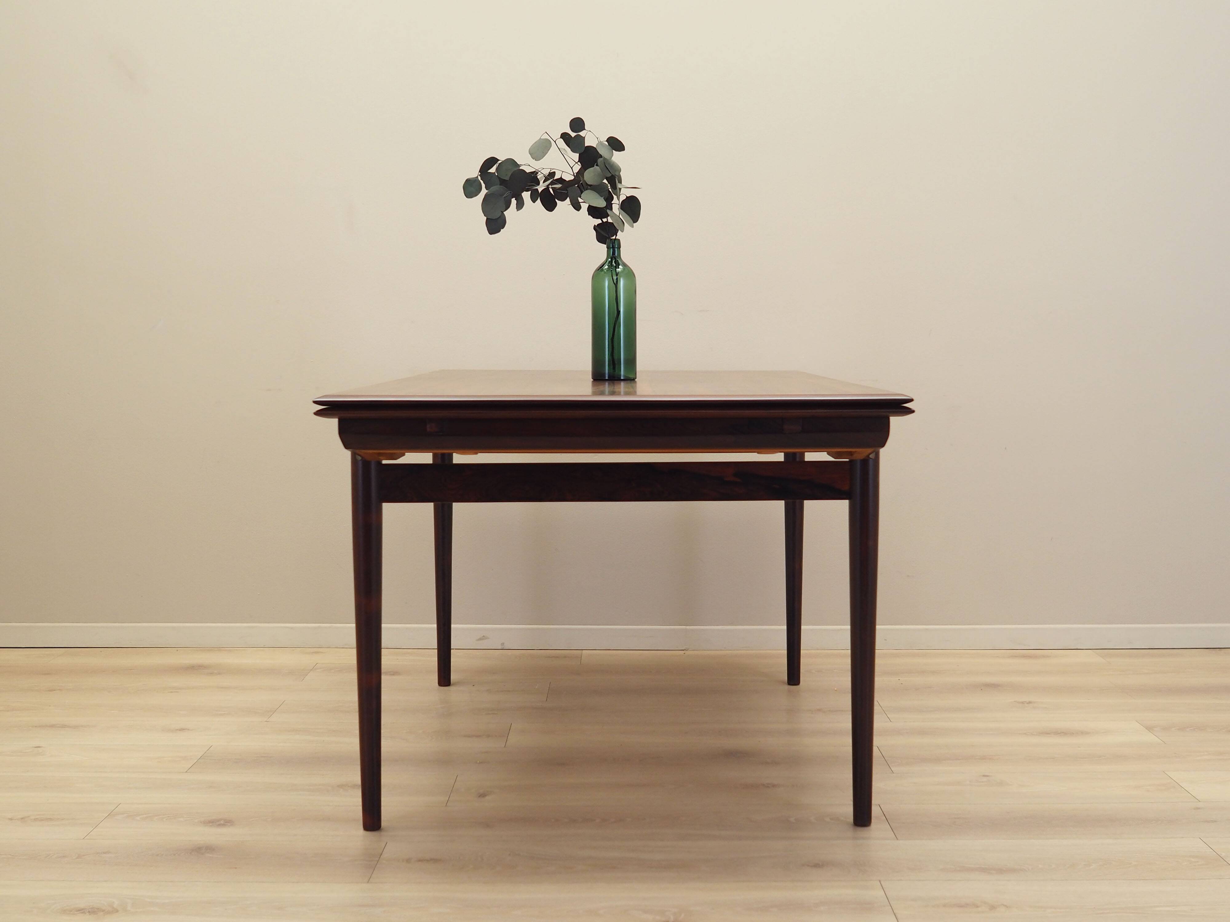 Rosewood table, Danish design, 1970s, production: Denmark
