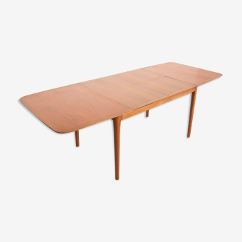 Vintage dining table butterfly extensions, Scandinavian L134-230cm