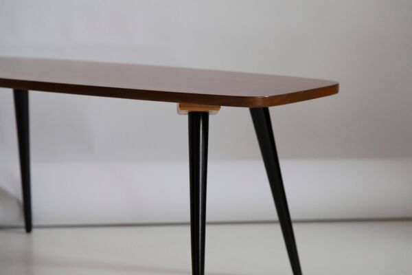 Table basse vintage en bois de hêtre d'Europe, années 1960