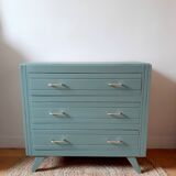Commode vintage pieds compas