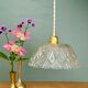 Vintage glass pendant light - tableware collection -
