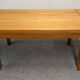 Maison Regain brutalist dining table in solid elm from the 70s/80s