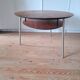 Belle table basse ovale tripode danoise