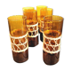 Amber & wicker glasses