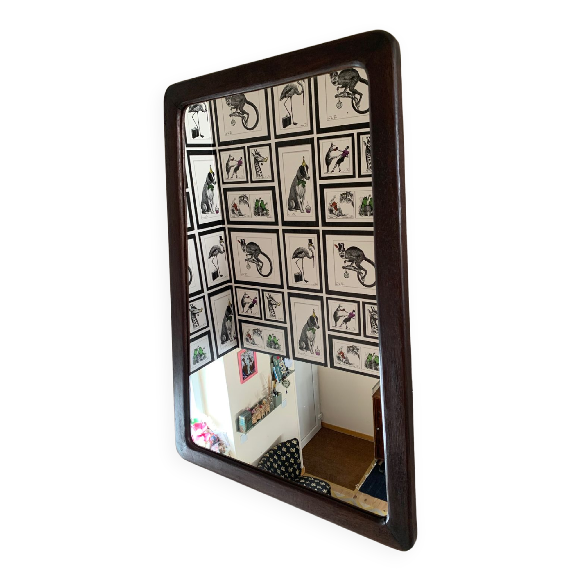 Mid-Century asymmetrical mirror